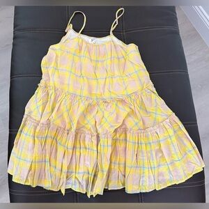 DRA LOS ANGELES YELLOW SHORT DRESS SPAGHETTI STRAP